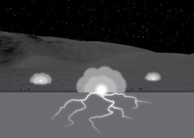 Electric Moon Sparks May Break Down Lunar Dirt